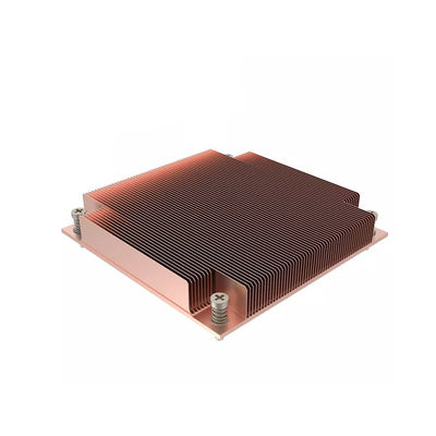 CNC Machining Brass CNC Parts Skived Fin Heat Sink OEM ODM