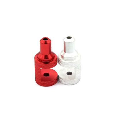 Metal CNC Turning Parts High Tolerance Copper CNC Lathe Machining Nut With Silk Screen