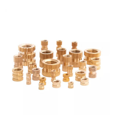membeli OEM ODM CNC Metal Machining Parts Brass Hot Melt Insert Nuts Lead Free online manufacture