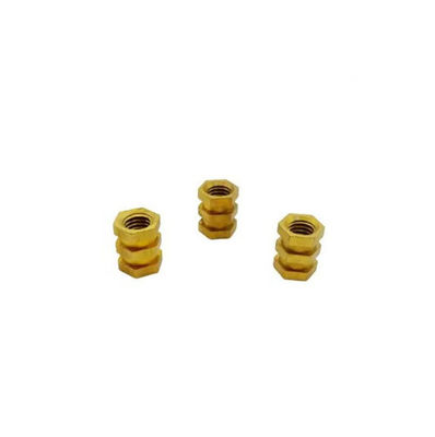 membeli Perlengkapan khusus Anodizing Precision Cnc Machining Parts Hexagon Brass Automotive Inserts Nuts online manufacture