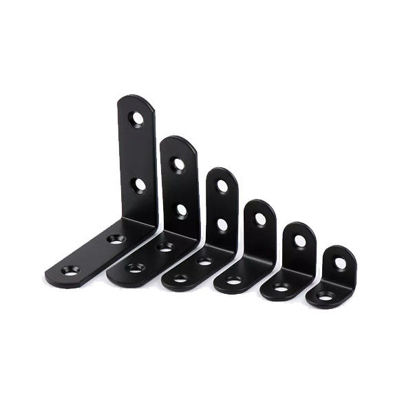 OEM Stainless Steel Aluminium Angle Corner Joint L Metal Brackets Spray Coating